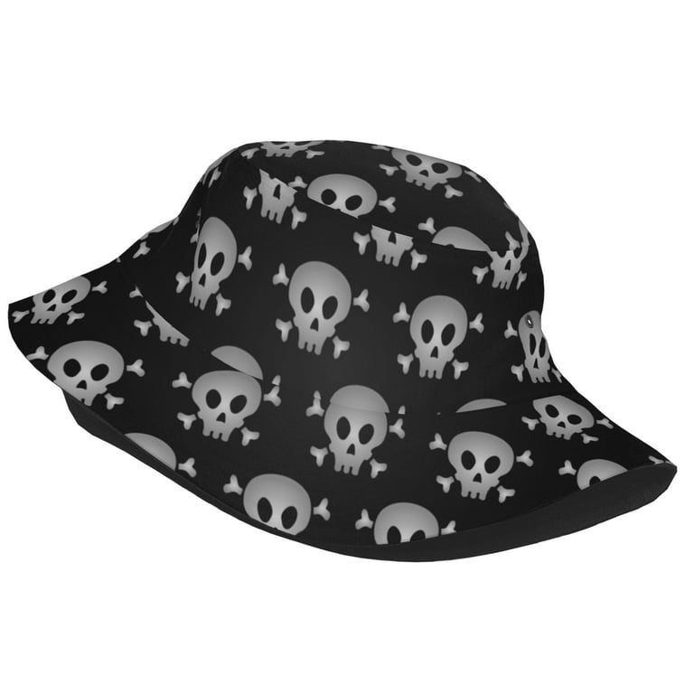 ZICANCN Death Terror Skeleton Black Bucket Hat , Unisex