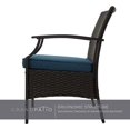 thumbnail image 3 of Grand Patio 7-Piece Outdoor Wicker Dinning Sets for Backyard, Garden, Peacock Blue, 3 of 9