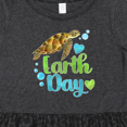 thumbnail image 4 of Inktastic Earth Day Sea Turtle and Hearts Girls Toddler Dress, 4 of 5