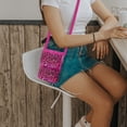 thumbnail image 7 of WIRESTER Small Crossbody Cell Phone Leather Bag for Women, Mini Over Shoulder Handbag Purse with Credit Card Slots - Hot Pink Glitter Sparkle With Black Pink Glitter Leopard, 7 of 7