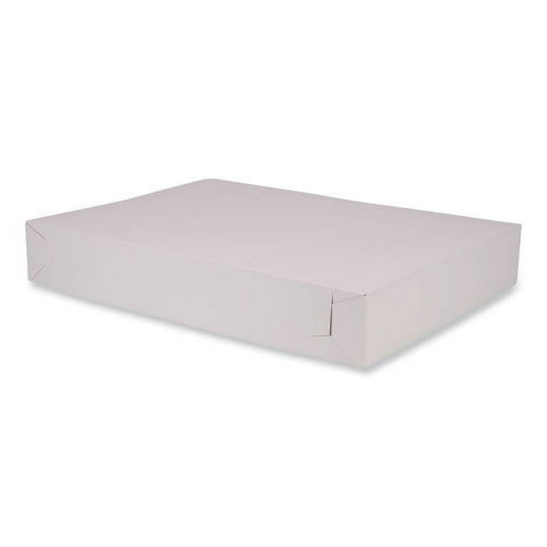 Bakery Boxes, Standard, 26 x 18.5 x 4, White, Paper, 50/Carton Bakery Boxes, Standard, 26 x 18.5 x 4, White, Paper, 50/Carton
