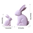 thumbnail image 3 of HCTSHG Rabbit Garden Statue,Outdoor Standing Bunny Sculpture,Lawn and Garden Decor,Easter Standing Bunny Ornament for Home,Living Room,Bedroom,Light Decoration, 3 of 5