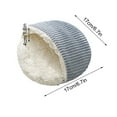 thumbnail image 2 of Soft Flannelette Hamster Bed Mat - Warm Plush Small Pet Cage Pad for Guinea Pigs & Chinchillas, Breathable Absorbent Sleeping Mat, Easy Clean Cozy Playground Accessory, 2 of 4