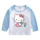 thumbnail image 3 of Hello Kitty-Camiseta de algodón puro para niños, camiseta que absorbe la humedad, Tops contrastantes dulces a la moda, camisetas deportivas informales de manga larga para bebé, 3 of 5
