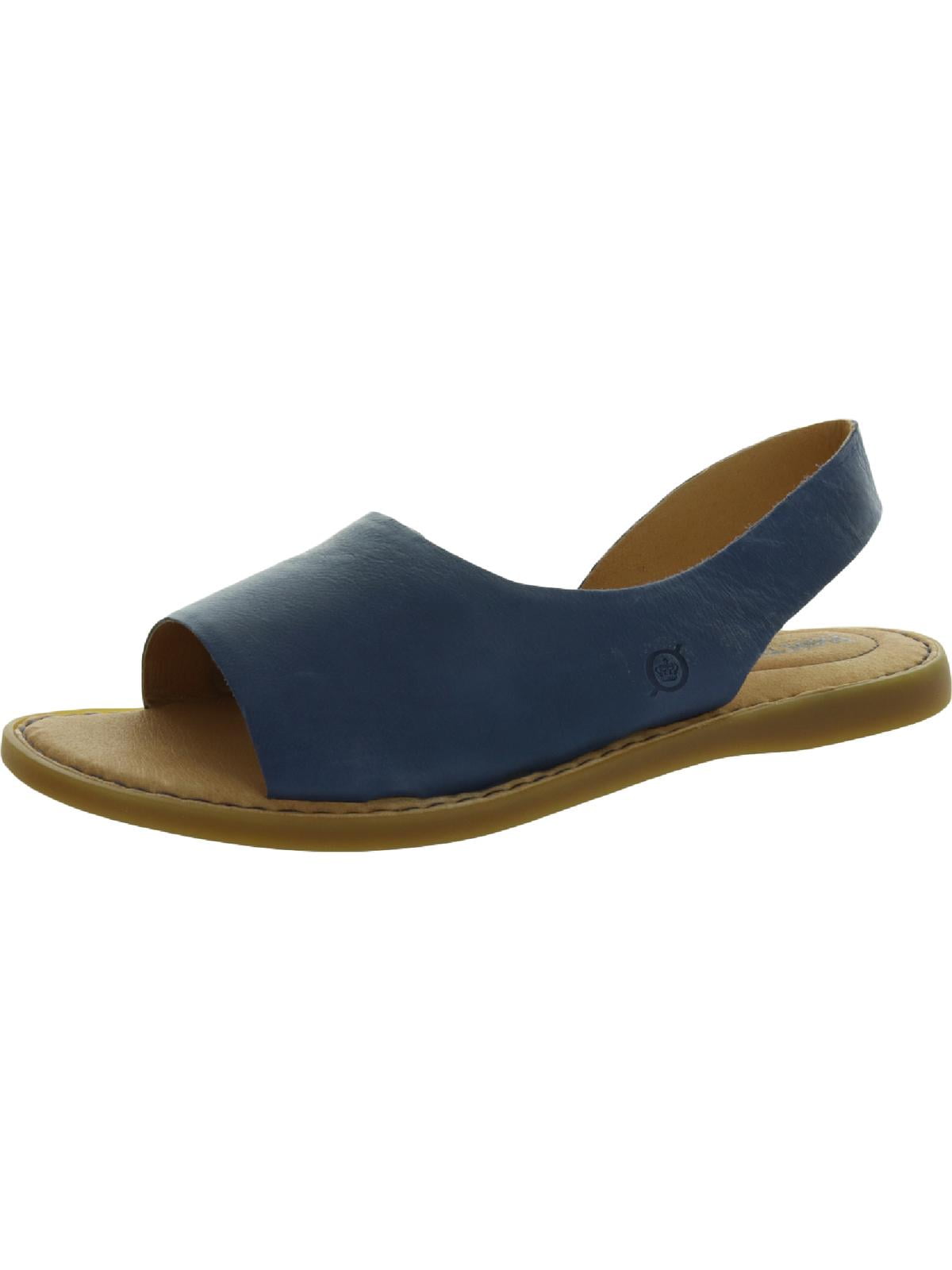 Born Womens Inlet Leather Slip On Flat Sandals