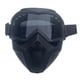 thumbnail image 5 of Máscara de soldador resistente al polvo, corte, esmerilado, antisalpicaduras, casco de soldadura Barbilla redonda gris, 5 of 9