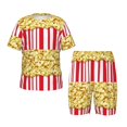 thumbnail image 1 of Balery Popcorn Conjunto de Pijama Infantil de Manga Corta con Estampado – Ropa de Dormir de Algodón Suave-Medium, 1 of 6