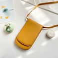 thumbnail image 5 of Bolso para teléfono móvil de PU, bolso pequeño vertical inclinado al hombro, informal, a la moda, sencillo, para mujer, 5 of 5