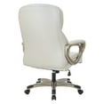 thumbnail image 6 of Executive Cream Bonded Leather Office Chair with Cocoa Coated Nylon Base, 6 of 10