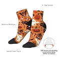 thumbnail image 4 of Bingfone Halloween 2 Design Patterned Men's Women's Casual Cotton Socks, 4 of 5