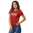 thumbnail image 2 of Inkdotpot Personalized Womens Tshirt Top Wife WeddingAnnouncement Shirt-GD, 2 of 7