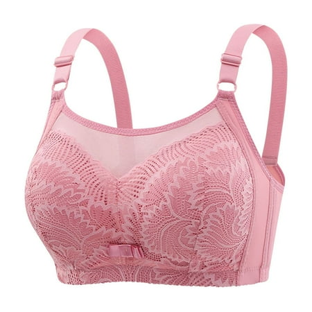 Xdegoge Women s Clearance In Clothing Bras for Women Mesh Push Up No Underwire Bras Plus Size Full Coverage T-Shirt Bras High Impact Adjustable Strap Ladies Everyday Bras Lingerie Clearance
