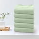 thumbnail image 3 of Toallas de baño de fibra de bambú, color sólido, envueltas, suaves, absorbentes, para limpieza facial, toallas de baño, 3 of 5