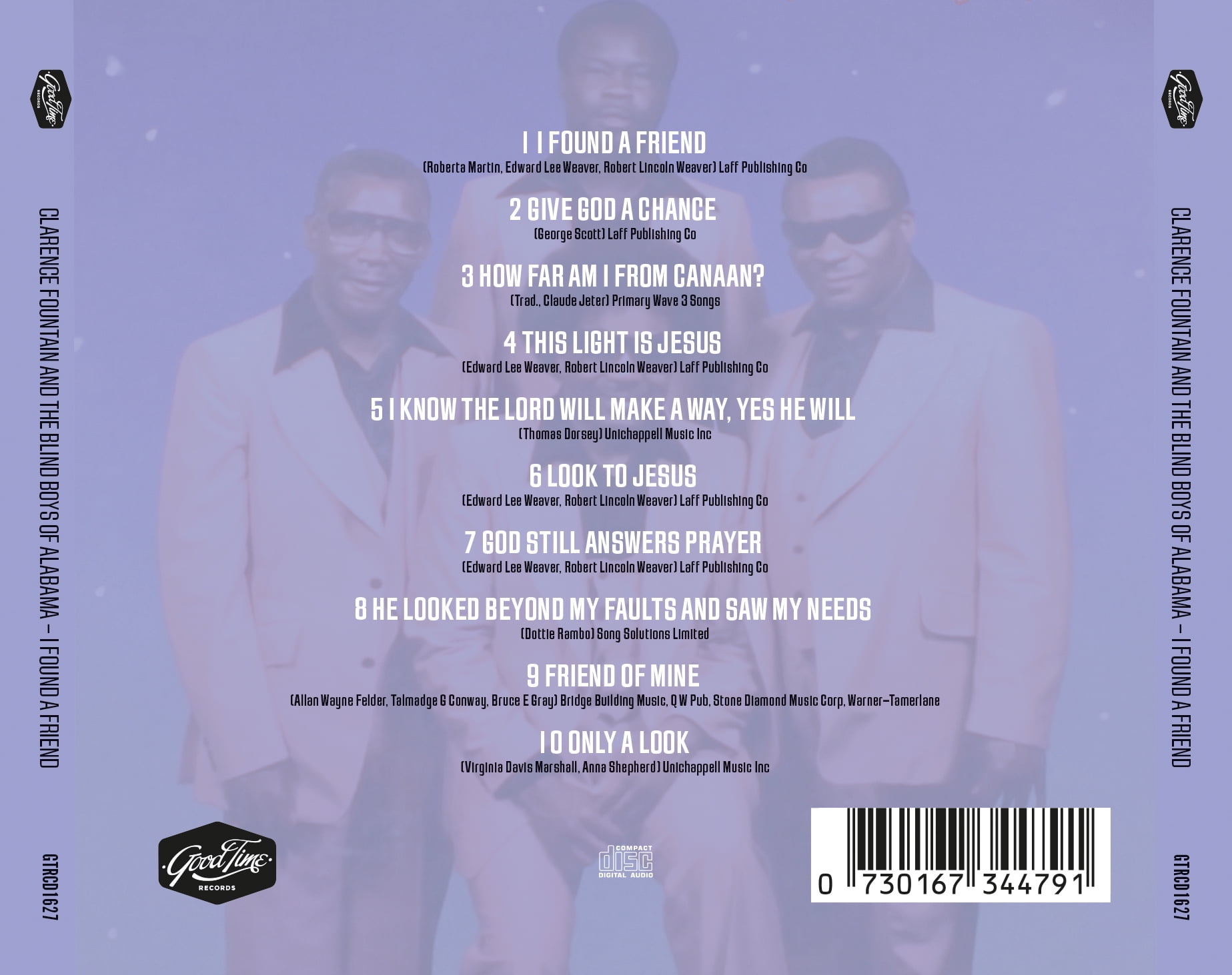 Clarence and the Blind Boys of Alabama Fountain - I Found a Friend - Music & Performance - CD