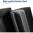 thumbnail image 6 of Garvee 15.85 Gallon Stainless Steel Double Trash Can with Lid, Step-on Recycling Bin, Black, 6 of 6