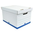 thumbnail image 2 of Office Depot 60% Recycled Quick Set-Up Storage Boxes With Lift-Off Lid, Letter/Legal, 10inH x 12inW x 15inD, White/Blue, pk Of 12, 0800303, 2 of 2