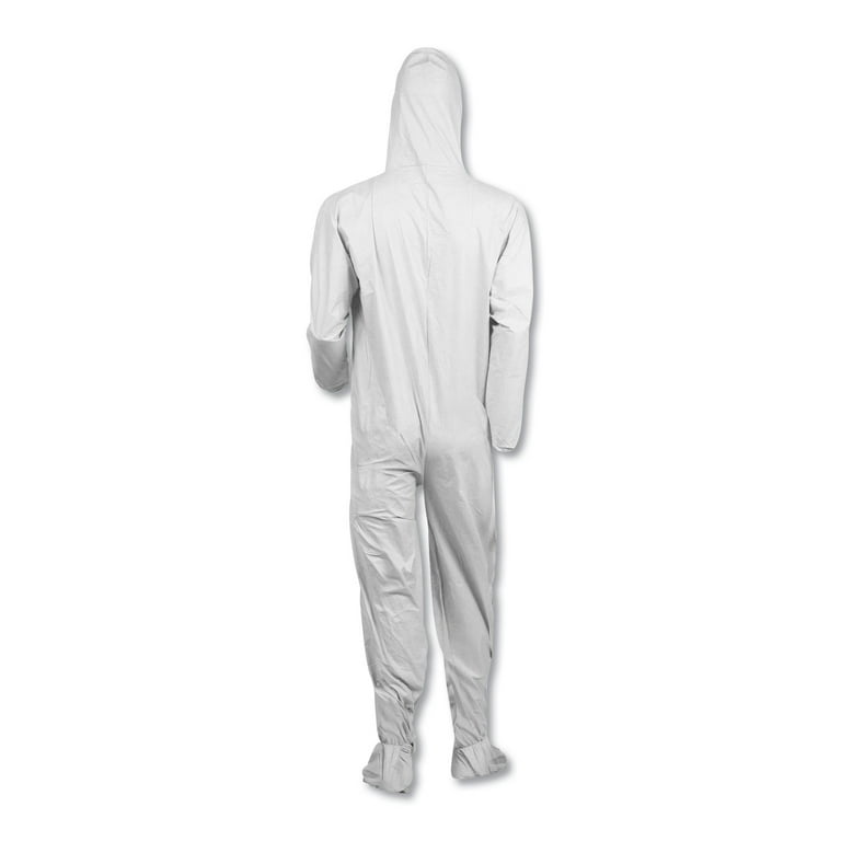 A40 Elastic-Cuff, Ankle, Hood and Boot Coveralls, 3X-Large, White, 25/Carton A40 Elastic-Cuff, Ankle, Hood and Boot Coveralls, 3X-Large, White, 25/Carton