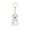 Clear8, variant on Pet Hair Collector Keychain, Transparent Storage Pendant for Dogs Cats, DIY Pet Keepsake Locket Holder, Memorial Jewelry Gift for Pet Lovers, Small Cute Bottle Key Ring Charm 3.5Inch