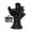 Black, variant on Halloween Decoration Faceless Ghost Figurine Statue, Hell Messenger Sculpture with Lantern, Statue Halloween Decor Ghost Collectible-Figurine for Home Garden Party Porches Yard Lawn(White)
