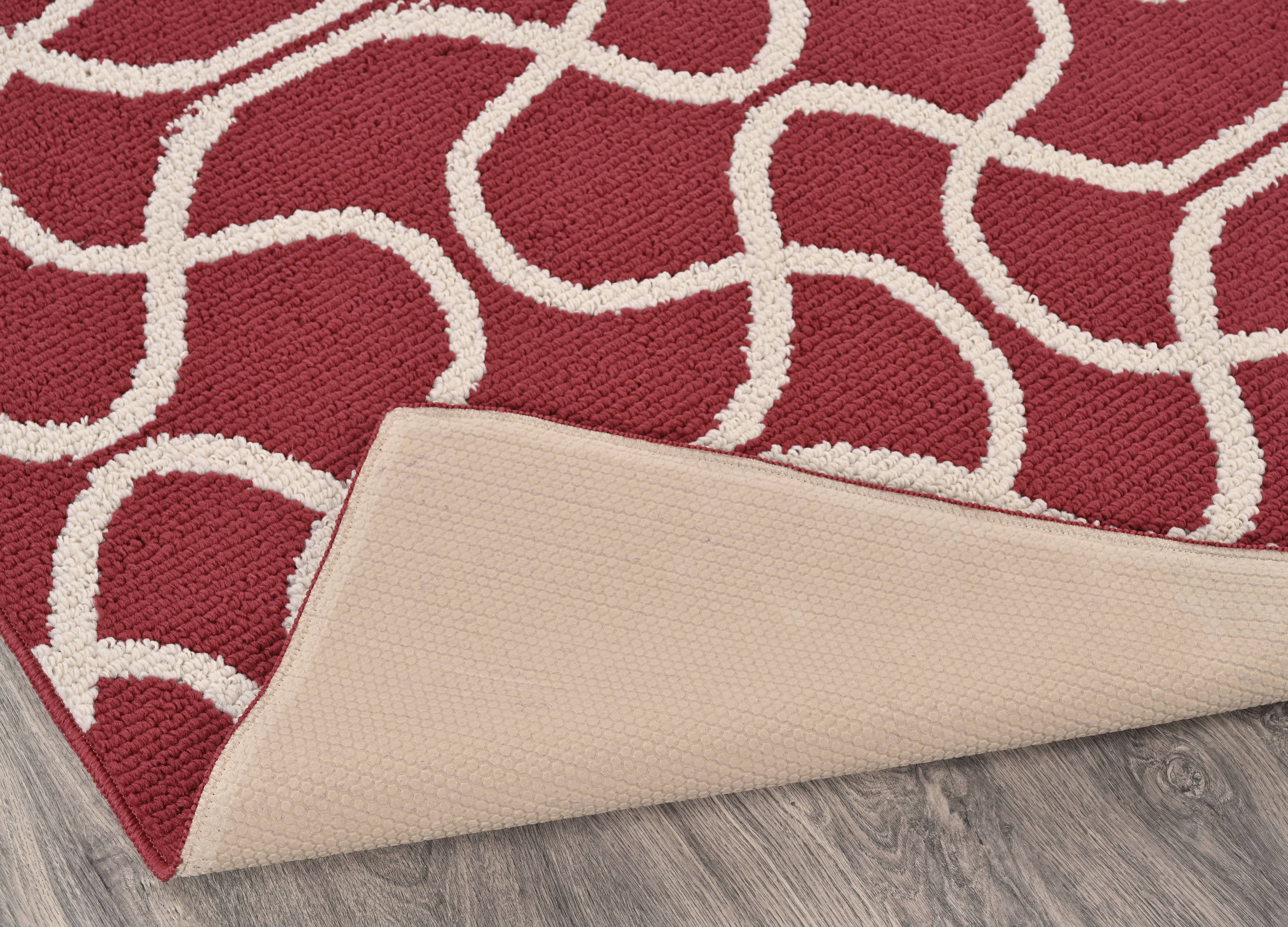 Mainstays Drizzle Chili/Ivory Indoor Area Rug, 6' x 9'