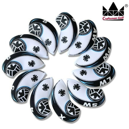 - Craftsman Golf iron headcover ultra light shield neoprene 11PCS three colors availble