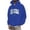 Blue, variant on Men's Fashion Casual Part Print Hooded Pullover Long Sleeve Hooded Sweater Tops Preppy Hoodies XL