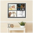thumbnail image 2 of ArtToFrames Collage Photo Picture Frame with 4 - 11x14" Openings, Framed in White with Charcoal and Black Mats (CDM-3966-9), 2 of 8
