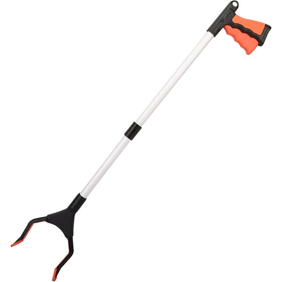 Foldable gripper, with magnetic tips Rotatable garbage gripper