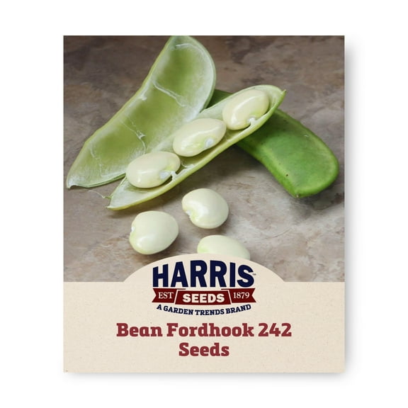 Harris Seeds Bean Fordhook 242 - Non-GMO, High Yield Variety, 100 Count