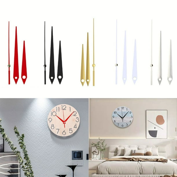 Kit De 10 Aiguilles D'horloge Dorées - Pour Fabrication Ou Réparation D'horloges Murales