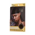 thumbnail image 3 of KISS - Colors & Care Power Wave Velvet Luxe Durag, Black, 3 of 6