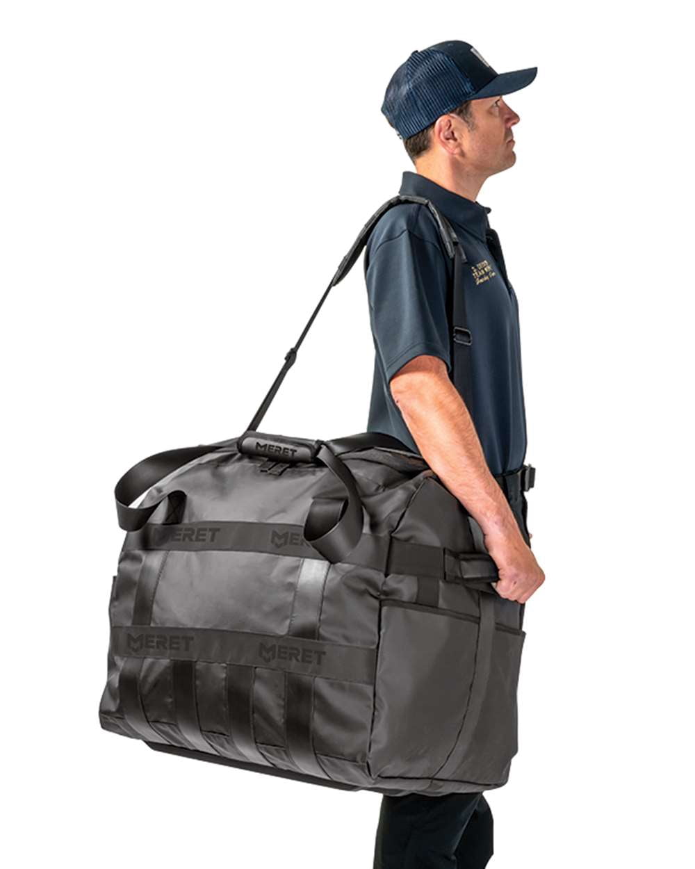 MERET M8112L-TB TURNOUT™ PRO X Black Duffel Bag-Black
