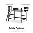 thumbnail image 3 of DHP Denver Loft Bed for Kids Bedroom, Full Size Frame, 3 of 5