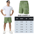 thumbnail image 7 of Zehisen Men's Athletic Shorts Zipper Pockets Quick Dry Lightweight Workout Running Basketball Shorts Green 2XL, 7 of 7