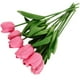 thumbnail image 4 of KAKOWELY 12 velas flotantes realistas de tulipán para centro de mesa de boda, decoración floral de tulipán, rellenos para jarrones de tulipán, 4 of 5