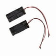 thumbnail image 2 of 2pcs Black 2-Layers 4 x 1.5V AAA Battery Holder Case Box w Wire Leads2Xk16881, 2 of 5