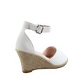 thumbnail image 2 of Angela-28 Women's Open Toe Ankle Strap Espadrille Wedge Sandals, 2 of 2