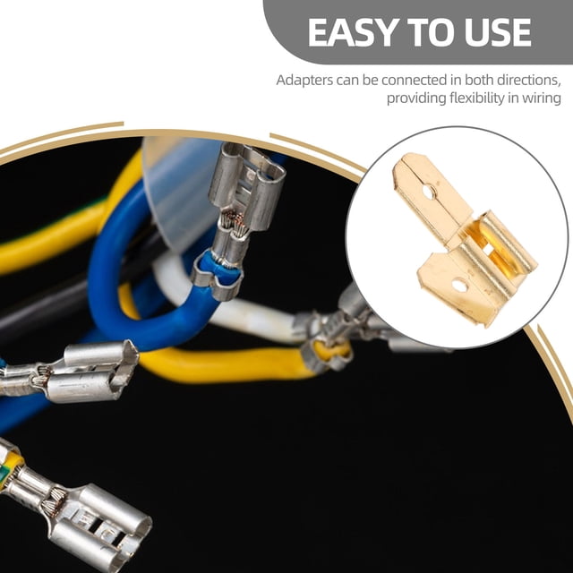 DEEPCRAFF 25Ud Terminales Spade Para Eléctricas En Aplicaciones Marinas Y De Audio