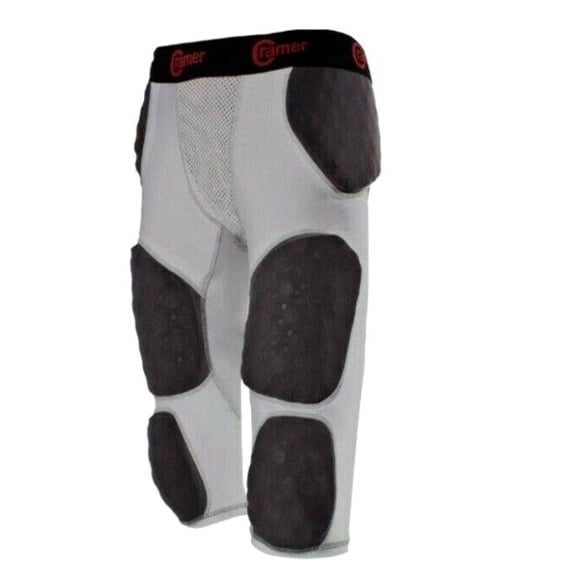 Cramer Lightning 7 Pad Football Girdle with Integrated Hip, Tailbone and Thigh Pads, Moisture-Wicking Fabric, Great Protection Without Impeding Athletic Performance