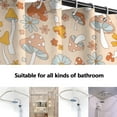thumbnail image 3 of Retro 70s 60s Hippie Mushroom Shower Curtain Funky Vintage Cute Flower Boho Floral Washable Waterproof Fabric Bath Curtains Set for Bathroom Decor Art with 12 Hooks - 72x72 Inch, 3 of 6