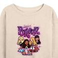 thumbnail image 3 of Bratz - Classic Cartoon Dolls - Women's Lightweight French Terry Long Sleeve Shirt, 3 of 5