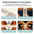 thumbnail image 3 of Aries Square Jewelry Box Organizer Display Case Necklace Bracelet Earring Holder Travel Portable Decorative Stand Storage Box for Rings Earrings Necklaces Bracelets - Girls Women Gift, 3 of 6