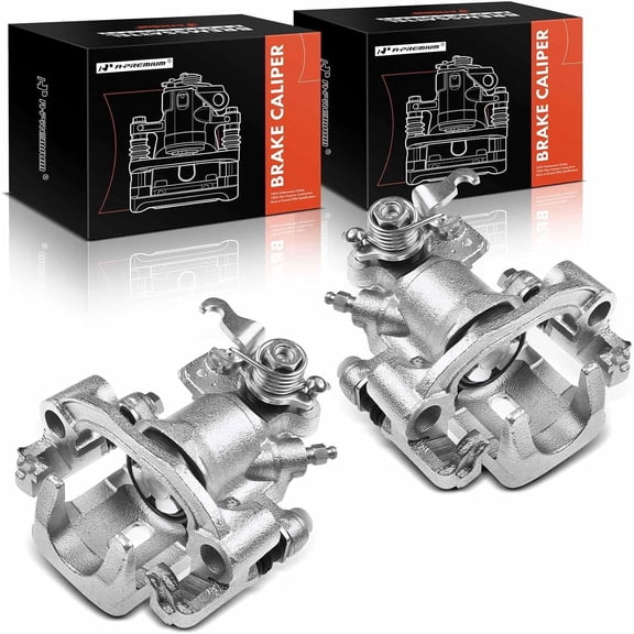 A-Premium Brake Caliper Assembly with Bracket Compatible with Nissan 240SX 1995-1998 Rear Left and Right Side 2-PC Set