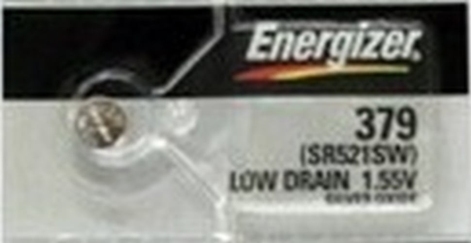 2x Energizer 379 Uhren-Batterie Knopfzelle SR521SW AG0 1,55V Silver 