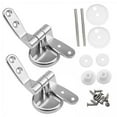 thumbnail image 1 of 4x Bisagras para Asiento de Inodoro, Tapa para Inodoro, Fijaciones para Asiento con Pernos, Accesorios de Tornillo, Bisagras de Repuesto 4 piezas, 1 of 4