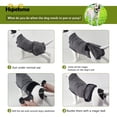 thumbnail image 3 of Combinaison de Récupération pour Chien Chat après Chirurgie Cône Col en E, Cône Neutre Alternatives Plaies Abdominales Pansements Réutilisables Couches pour Chien avec 2 Pcs Couches Chiot (TP, Gris), 3 of 7