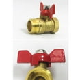 thumbnail image 4 of 1/2" Heavy Duty Brass Garden Hose Shut Off Valve for Maximum Water Flow, 4 of 6