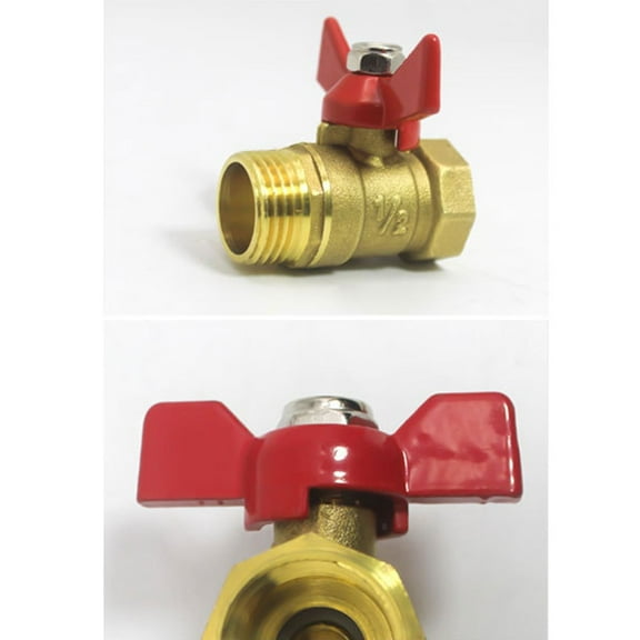 Heavy Duty Brass Garden Hose/ Shut Off Valve for Maximum Water Flow, Easy /new