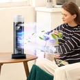 Desktop USB Tower Fan with Humidifier and Timer Function for Home and ...