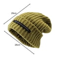 thumbnail image 6 of Tnobhg Slouchy Beanie Hat Rolled Edge English Letters Winter Warm Chunky Soft Knit Women Beanie for Winter Outdoor Activities, 6 of 8